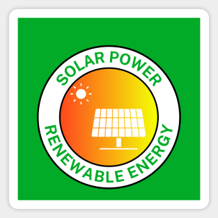 Solar Power Renewable Energy Magnet